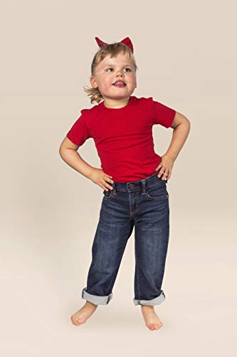 Special Kids Adaptive Clothing For Children With Special Needs, Short Sleeve Bodysuit Popper Snap Vest, 7-8 Years Old, Red4