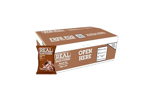REAL Handcooked Crisps Roast Ox 24 x 35g Gourmet Crispy Potato Snack Packs