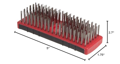 Red Devil 4166 7-Inch Soft Grip Stainless Steel Scrub Brush