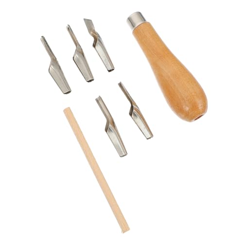 UTHCLO Grattoirs à Peinture Et Spatules D'art De Peinture Pour Artistes Manche En Bois Confortable à L'huile Utilisation Professionnelle Et Amateur Sur Toile Pour Création Artistique