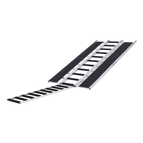 Black Ice 7'10" x 54" Snowmobile Ramp, Extension, Stud Protectors, Folding