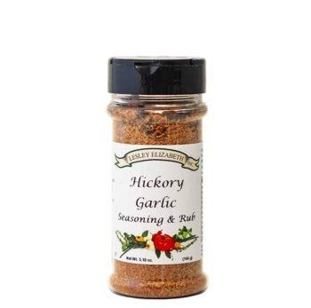 Image of Lesley Elizabeth Hickory & Garlic Rub - All-Purpose Smoky BBQ Seasoning | Gourmet Grill & Cooking Spice Blend for Chicken, Beef, Pork, Seafood & Vegetables