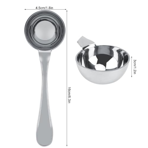 Miniatura 5 de Viferr Cuchara Medidora De Café De Acero Inoxidable Cuchara De Café De Mango Largo Cuchara De Medición Cucharada Para Té Café Especia Proteínas En Polvo 30ml
