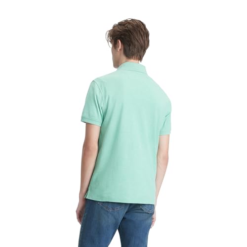 Image of Tommy Hilfiger Men's Short Sleeve Moisture Wicking Stretch Polo Shirt With Quick Dry + Uv Protection