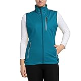 33,000ft Women's Lightweight Running Vest Outerwear with Pockets, Windproof Sleeveless Jacket for Golf Hiking Travel