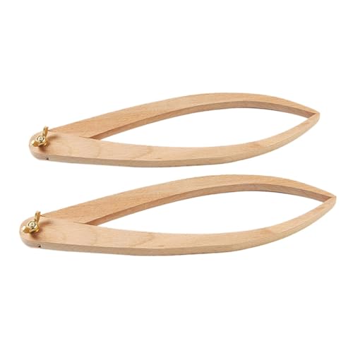 TOPPERFUN 2pcs Ceramic Ranging Calipers Measurement Caliper Outside Calipers Spring Joint Caliper Clay Craft Supply Calipers Measuring Tool Curved Calipers Pottery Calipers Wood Beige