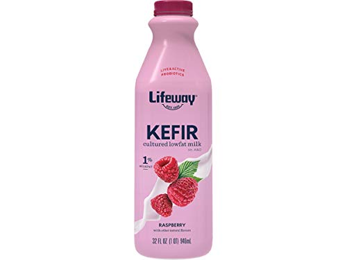 Lifeway Probiotic Low Fat Raspberry Kefir, 32 Ounce -- 6 per case.