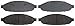 ACDelco Silver 14D997CH (19255850) Ceramic Front Disc Brake Pad Set