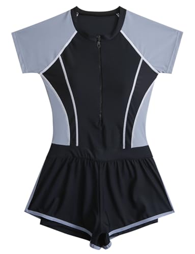 FEOYA Girl's Swimsuits Sleeveless Swimwear Mesh Cover Up Bathing Suits with Pompom Tassel 8-14Y2