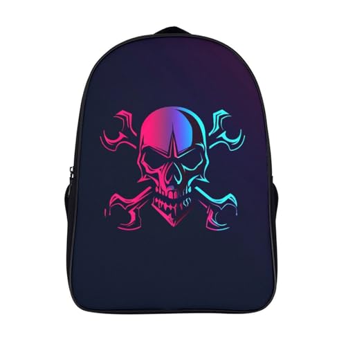 Mochila escolar infantil impermeable de calavera contra cuadernos mojados