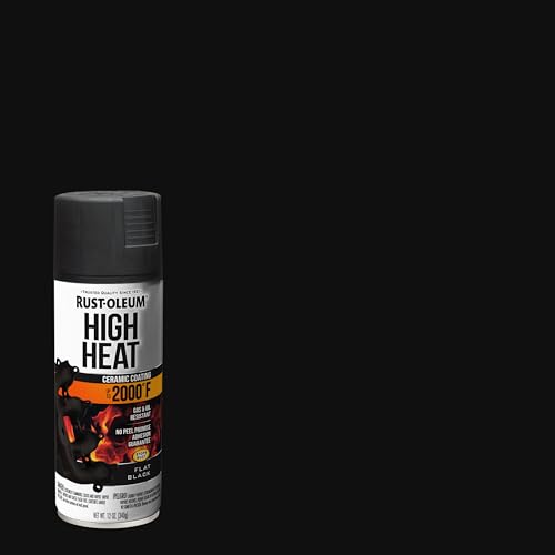 Rust-Oleum 248903 Automotive High Heat Spray Paint, 12 oz, Flat Black