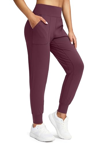 Image of Soothfeel Women's Joggers with Zipper Pockets High Waisted Athletic Workout Yoga Pants Joggers for Women