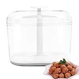 Herramienta para hacer albóndigas | Herramienta de bola de arroz no pegajosa de 4 agujeros | Máquina de albóndigas de cocina | para cocinar cocina, hogar, restaurante, hotel, masa, bola de pescado