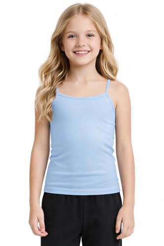 Image of Kurve Girl's Sleeveless Tank Top - Stretch Undershirts Cami Camisole, UV Protective Fabric, Rated UPF 50+ (Made in USA)