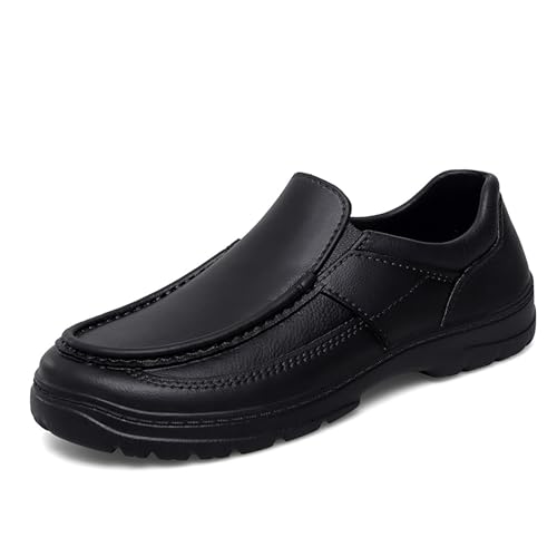 Men's Leather Handmade Platform Loafers Fashion Luxury Lightweight Breathable Slip-On Casual Moccasin Comfort Business Driving Dress Shoes