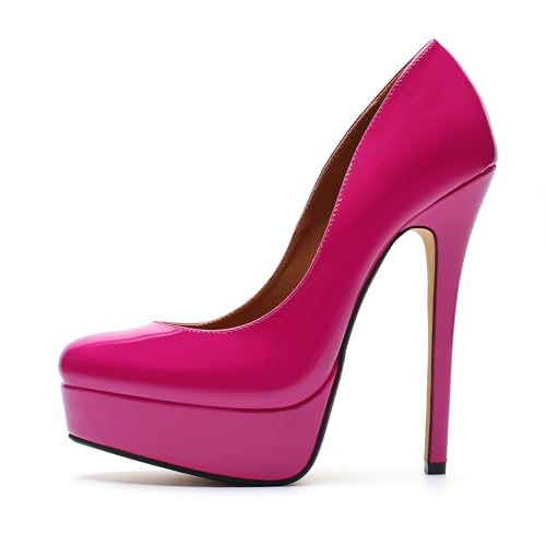 Image of MAIERNISI JESSI Unisex Men's Women's Platform Pumps, Stiletto High Heels, Party Dress Shoes