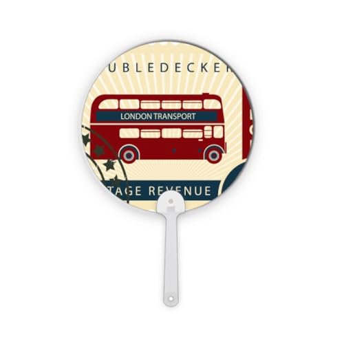 Tampon rond plastique Londres Angleterre pour customiser vos éventails