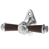 Lieferumfang: Fenstergriff mit fester Rosette - Gewindeschrauben, passend für Fenster nach aktueller Norm (IV68, IV78, IV92) | Quadratisch passend für Fenster nach aktueller Norm