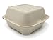 100% COMPOSTABLE 6 x 6 Take Out Food Container (50 Count) Made from Wheatgrass Bagasse, MR. Green Guys, Heavy Duty 6