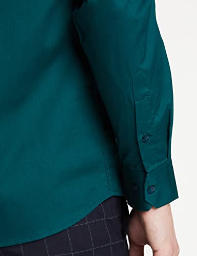 Image of Amazon Brand - Symbol Men's Solid Cotton Formal Shirt | Plain | Full Sleeve - Regular Fit (Available in Plus Sizes)
