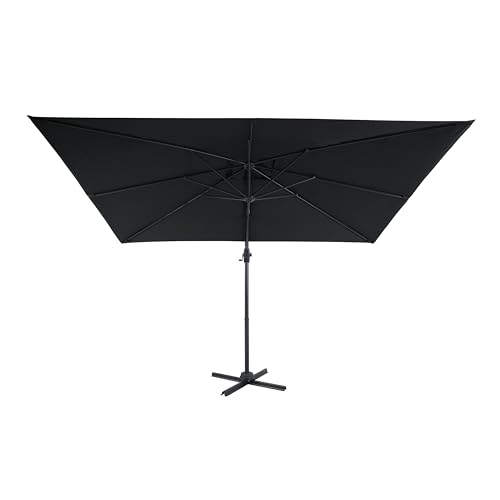 Parasol déporté rectangulaire inclinable pour stopper le soleil éblouissant - 2
