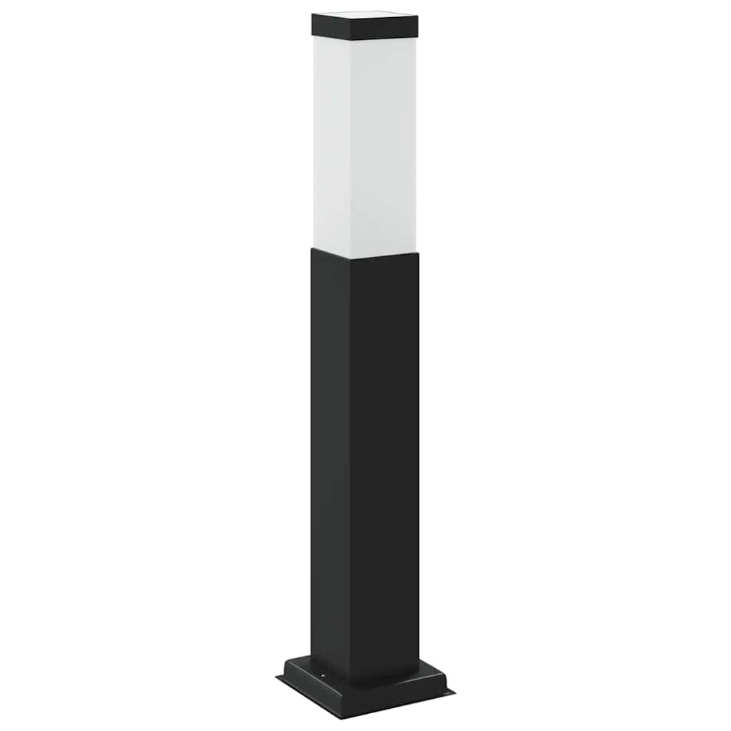 Pollerleuchte mit Sensor 50 cm Schwarz Edelstahl IP44 Außenleuchte mit PIR-Bewegungsmelder 110° Erfassungswinkel 8-12 m Reichweite für Terrasse Garten Wegbeleuchtung