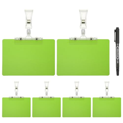 Porte-étiquettes rotatifs orientables à double pince avec affichage A6 effaçable