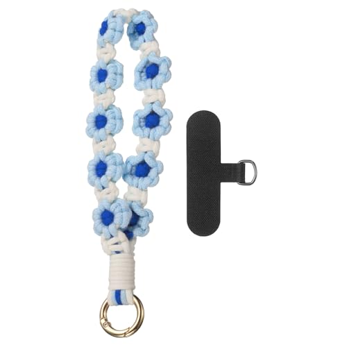 Porte-clés macramé bohème PATIKIL tressage artisanal et attache en T pour finition raffinée