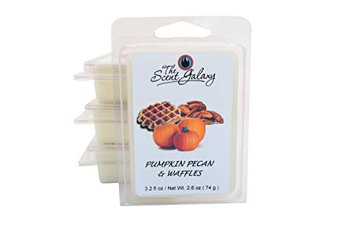 The Scent Galaxy Pumpkin Pecan & Waffles Wax Melts - Highly Scented Wax Melts - Pumpkin Wax Melts Wax Cubes - 2 Pack of 6
