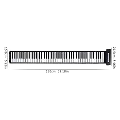 ATRNA Piano Portable, 88 Touches Pliable Roll Up Piano Clavier électronique USB Hand Roll Piano, Clavier MIDI Professionnel - Les Beatles, Paul McCartney, John Lennon, RIngo Starr, George Harrison ATRNA Piano Portable, 88 Touches Pliable Roll Up Piano Clavier électronique USB Hand Roll Piano, Clavier MIDI Professionnel – Image 6