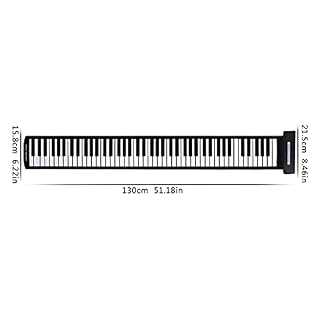 ATRNA Piano Portable, 88 Touches Pliable Roll Up Piano Clavier électronique USB Hand Roll Piano, Clavier MIDI Professionnel - Les Beatles, Paul McCartney, John Lennon, RIngo Starr, George Harrison ATRNA Piano Portable, 88 Touches Pliable Roll Up Piano Clavier électronique USB Hand Roll Piano, Clavier MIDI Professionnel – Image 6