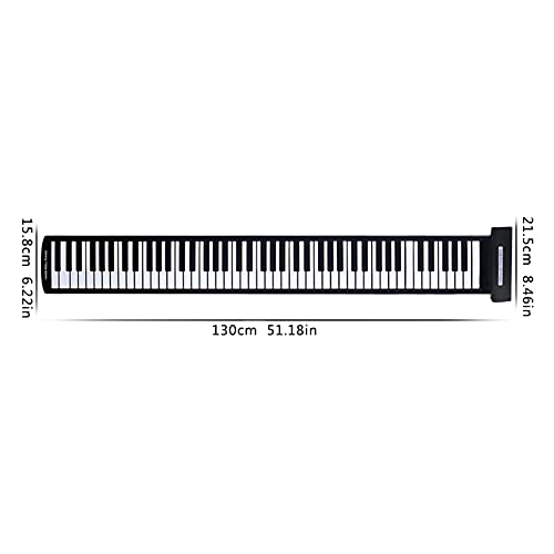 ATRNA Piano Portable, 88 Touches Pliable Roll Up Piano Clavier électronique USB Hand Roll Piano, Clavier MIDI Professionnel - Les Beatles, Paul McCartney, John Lennon, RIngo Starr, George Harrison ATRNA Piano Portable, 88 Touches Pliable Roll Up Piano Clavier électronique USB Hand Roll Piano, Clavier MIDI Professionnel – Image 7