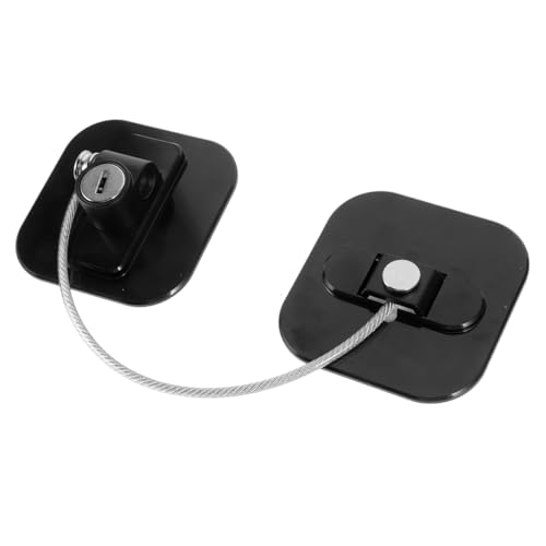Abaodam 冷蔵庫ロック 免打孔設計 鍵付き 四角形キャビネットロック 用 家用 ペット対応