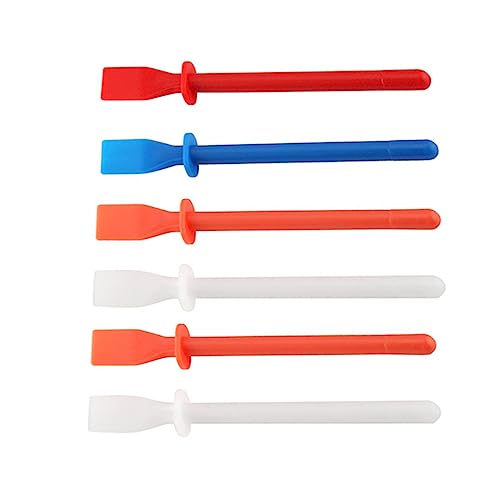 Housoutil 6 Pièces Film Enduit De Colle Grattoir à Colle En Artisanat Bâtons Épandeur De Main En Cuir Outils De Maroquinerie Pp Copolymérisé De