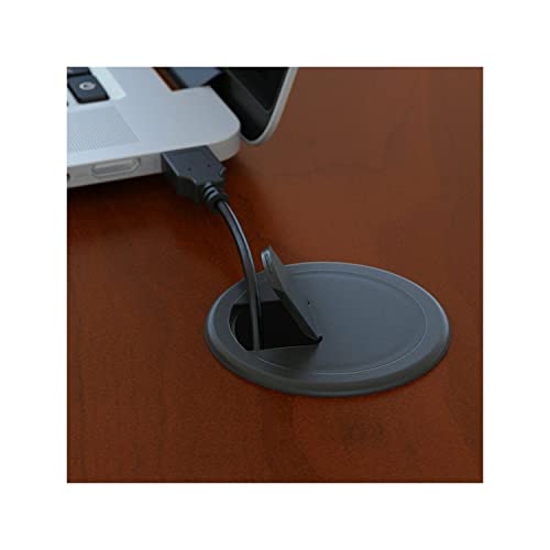 Dark Cherry Executive L-Shaped Right Hand Corner Desk with Hutch Storage, Drawer File Cabinet Furniture Home Office Rotating Modern - Image 5