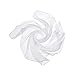 Produktbild ruiruiNIE 60x60CM Unisex Sailor Glitter Seidige Square Neck Schal Candy Farbe Lady Ribbon Taschentuch Dance Sheer Tulle Head Wrap - Weiß