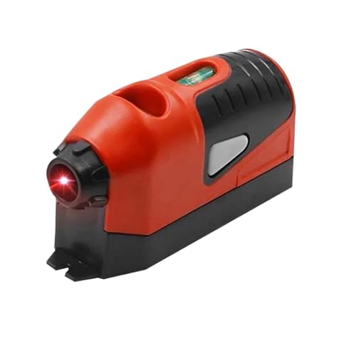 Niveau laser, Mini Outil De Niveau À Bulle Vertical, « Niveaux Laser », Décoration Sol, Jour, Droite, Ligne Guidée, Mesure,pour le travail du bois(Red)