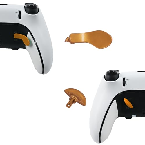 Image of 4 Pcs Edge Controller Back Paddles for PS5 DualSense Edge Controller, Paddles Replacement Compatible with PS5 Edge Controller, Metal Paddles for PS5 DualSense Edge Controller (Gold)