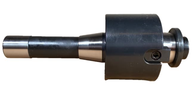 R8 Shank Shell Face Mill Arbor Adapter, 1.25 Inch Pilot, 2 Inch Body Length, Precision Holder for Bridgeport Milling Machines