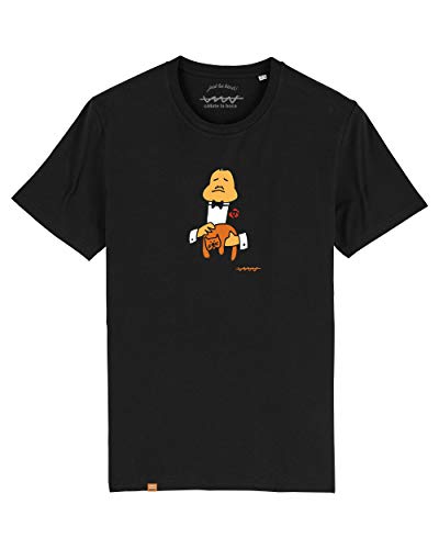 Cencibel Smart Casual Camiseta Callate La Boca Negra Don Vito (XL)