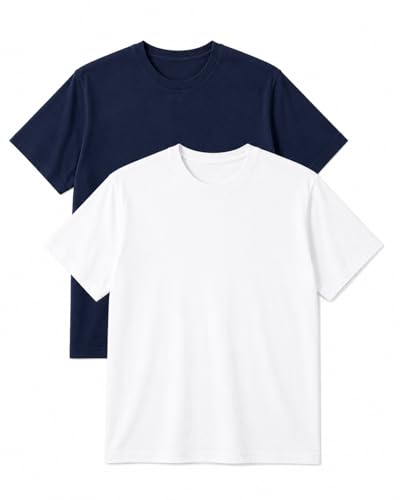 Image of MC BIG & TALL Men's Big and Tall T-Shirts - Stretch Cotton Crewneck T-Shirt Sizes 3X-10X - Durable & Breathable Everyday Tee