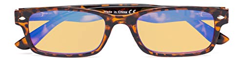 Image of CessBlu Amber Tinted Digital Blue Light Blocking Glasses for Men Women Reading Computer
