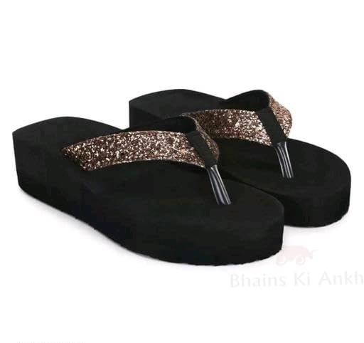 Image of Bhains Ki Ankh Women heeled fancy slippers for women