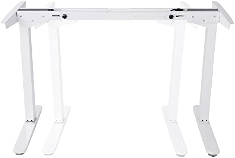 Mingo Labs TPL200 Frame Motorized Sit and Stand Desk Base for Customizable Work Space, White