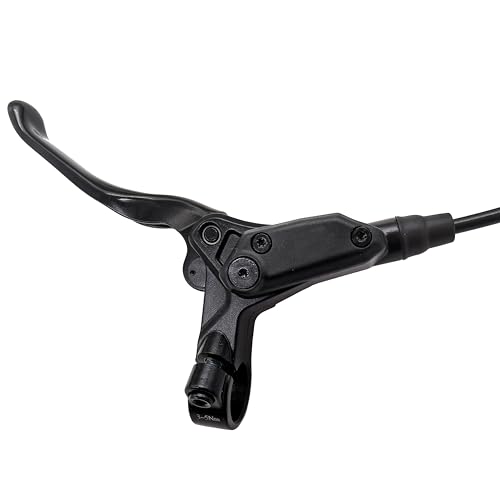 Tianeraus Mountain Bike Hydraulic Brake 2-Pistons, Left Front 1000mm Right Rear 2000mm Adapter Aluminum Alloy Hydraulic Bike Brakes, PM Adapter, Resin Pads, Black (Front&Rear PM) by Tianeraus - Image 5