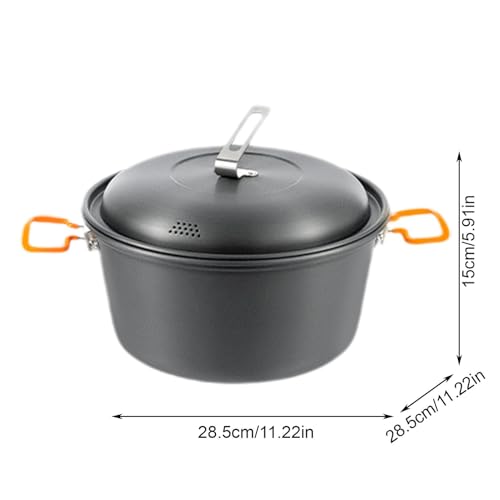 Camping steamer pot robuste de 4,5L avec finitions premium outdoor