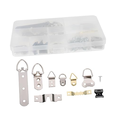 DOITOOL Kit De Pour Cadre Photo - 96 Pièces Cintres Clous Installation Facile Non Marquant Pour Décoration Murale