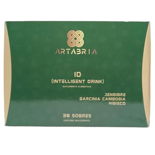 Inteligent drink Artabria, Bebida inteligente,Infusiones Artabria SIN CAFEINA conJenjibre, Garcinia Cambogia e Hibisco, 30 sobres. Pack Hipnotik Casuality