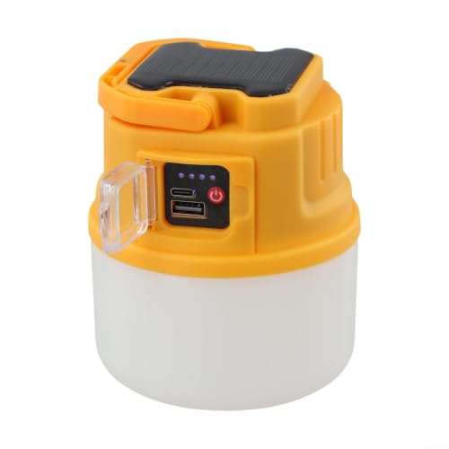 CNANRNANC Yellow PC Solar Lamp 10cm Zoomable Outdoor for torch Yellow PC(yellow C52)