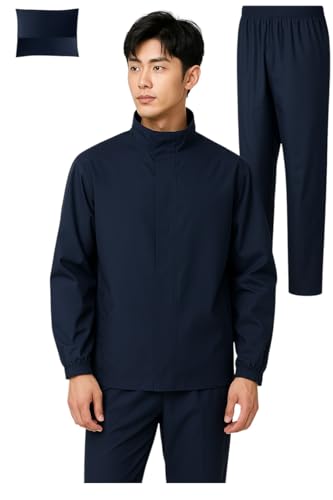 Image of TLN Waterproof Raincoat for Men | Lightweight & Durable Rain Jacket with Hood | Windproof & Breathable | Travel-Friendly, Bike & Motorcycle Use | Full-Length